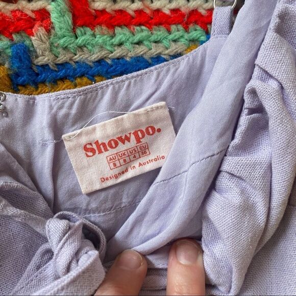 Showpo Lavender Purple Ruched Sweetheart Small Minidress - Picture 4 of 4